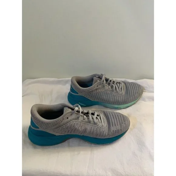 Asics Women's Dynaflyte 2 Womens Size 7.5 Running Shoe Gray Teal FlyteFoam - Picture 7 of 13